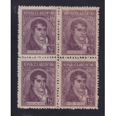 ARGENTINA 1935 GJ 802SG ESTAMPILLA NUEVA MINT CON VARIEDAD CATALOGADA IMPRESA SOBRE GOMA EN CUADRO DOS SELLOS COMPLETOS Y DOS IMPRESOS SOBRE GOMA EN UN 1/4 DE SELLO AL MENOS U$ 150